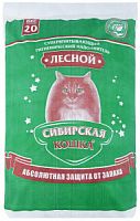 Наполнитель для кошачьего туалета, Лесной П/П, Сибирская кошка, 20 кг