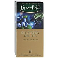 Чай Greenfield Blueberry Night черный 25 пакетиков по 1.5 г