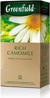 Чайный напиток в пакетиках Greenfield Rich Camomile, 25 пакетиков по 1,5 г